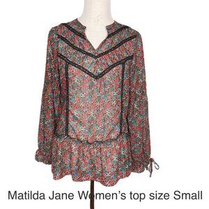 Matilda Jane Womens Peasant Top size Medium
